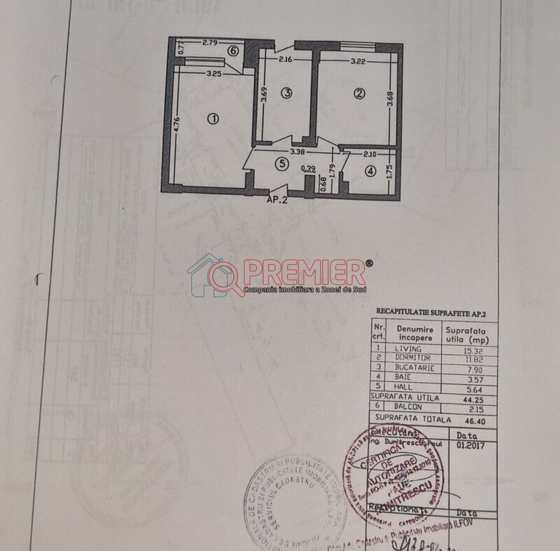 Popesti, Drumul Fermei, 2 camere + curte 40 mp + parcare.